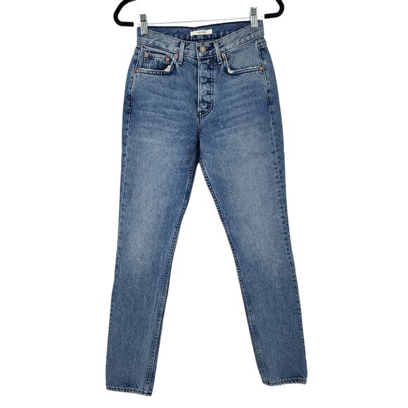 GRLFRND Skinny Button Fly High Rise Karolina Jeans In Care Package Size 23 - Picture 1 of 5